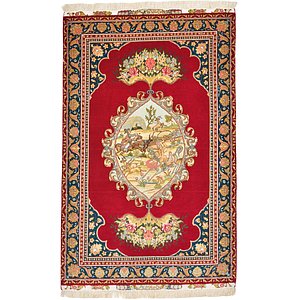 3' 4 x 5' 1 Tabriz Persian Rug