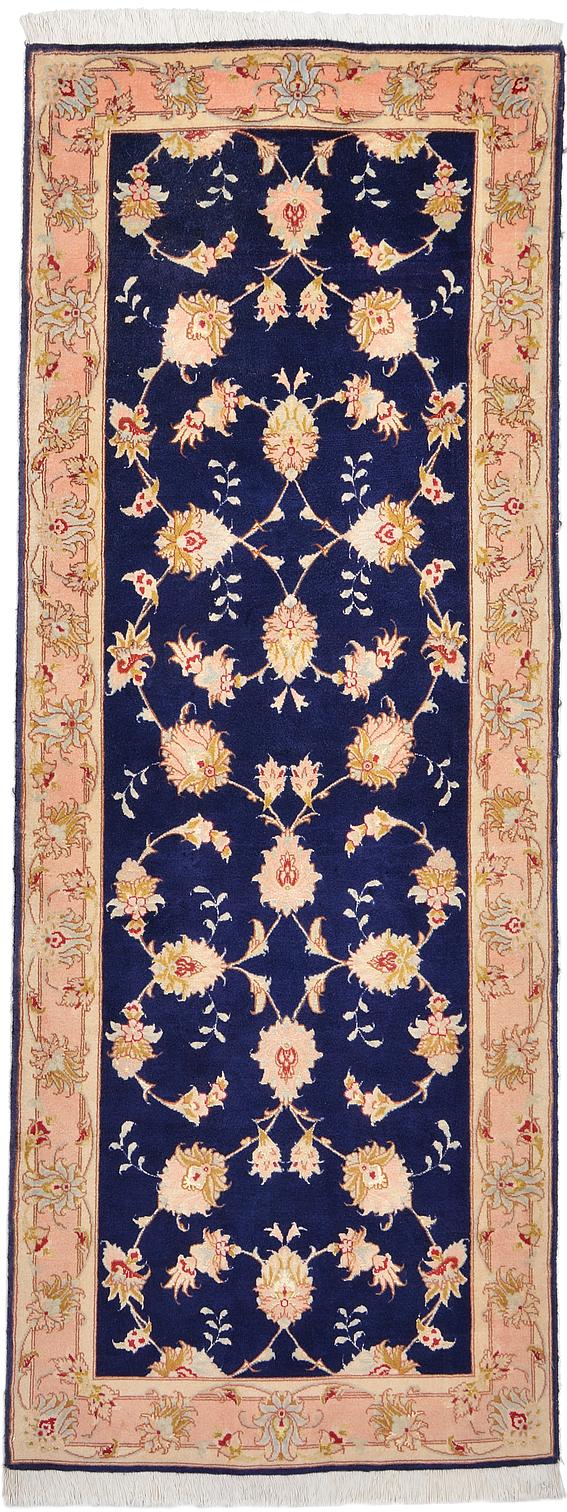 Navy Blue 2' 7 x 6' 9 Tabriz Persian Runner Rug Persian Rugs eSaleRugs