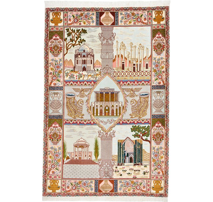 3' 5 x 5' 1 Tabriz Persian Rug