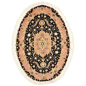 Unique Loom 3' 3 x 4' 8 Tabriz Persian Oval Rug