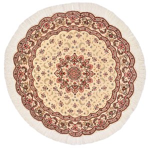 3' 3 x 3' 3 Tabriz Persian Round Rug