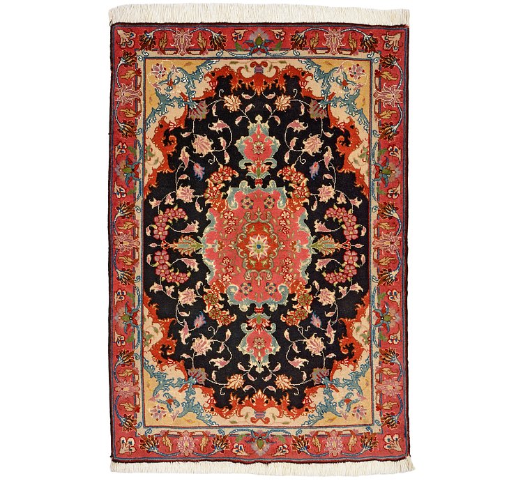 2' x 2' 11 Tabriz Persian Rug