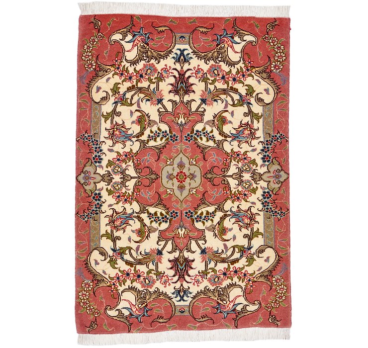 2' x 2' 11 Tabriz Persian Rug