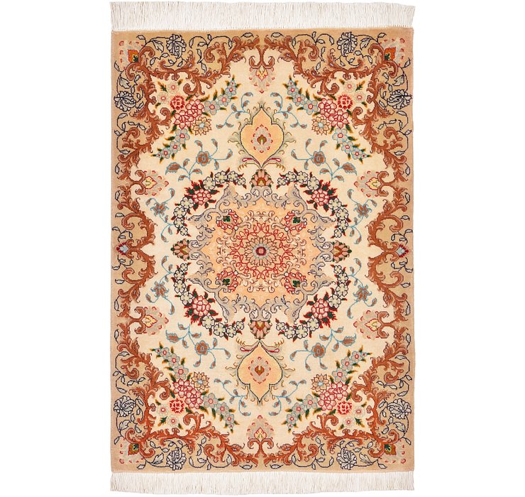2' x 2' 11 Tabriz Persian Rug