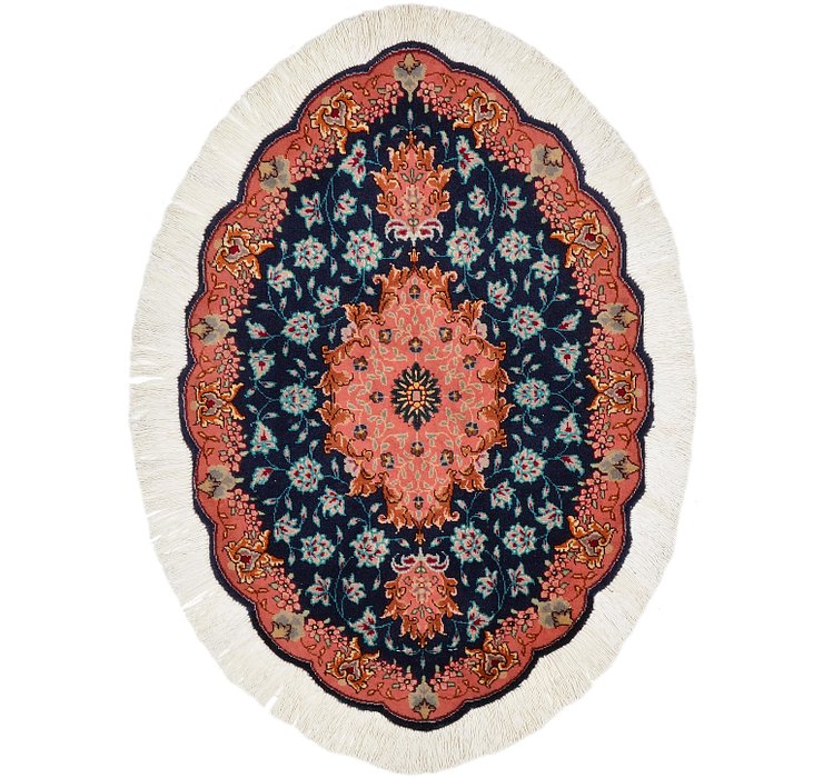 1' 11 x 2' 9 Tabriz Persian Oval Rug