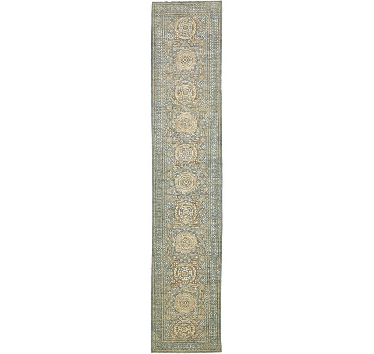 3' 9 x 19' 5 Mamluk Ziegler Oriental...