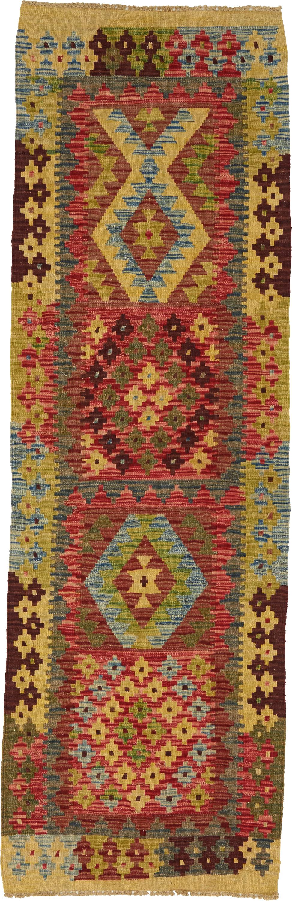 Salmon 2' x 6' 6 Kilim Maymana Runner Rug eSaleRugs