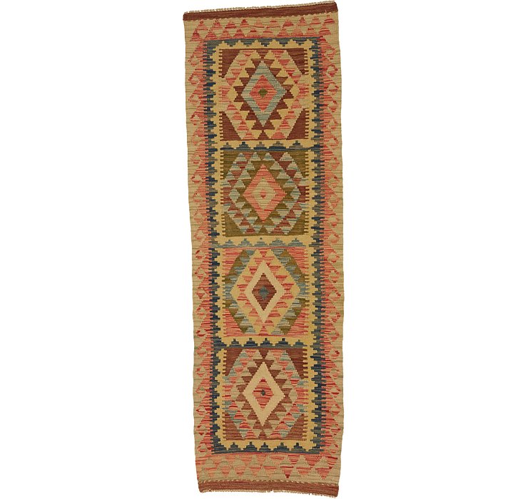 1' 11 x 6' 2 Kilim Maymana Runner Rug