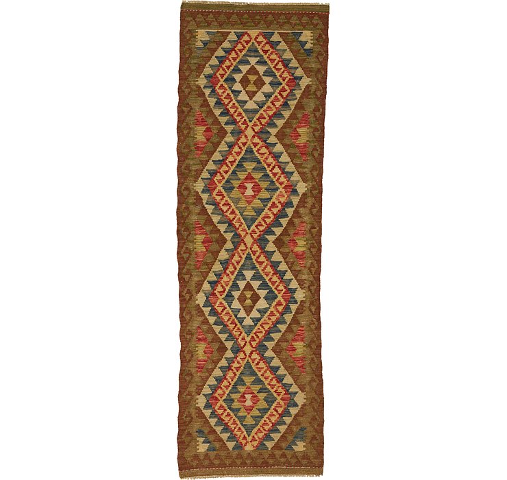 60cm x 195cm Kilim Maymana Runner Rug