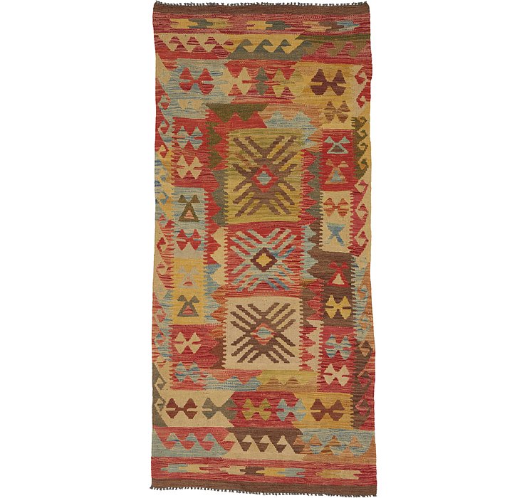 3' x 4' 9 Kilim Maymana Rug