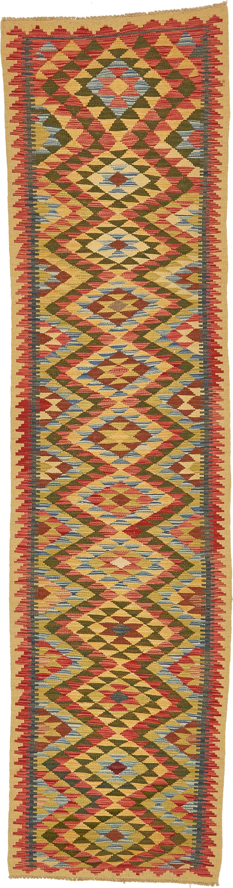 Salmon 2' 7 x 9' 8 Kilim Maymana Runner Rug eSaleRugs