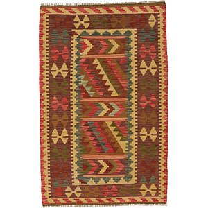 Unique Loom 3' 3 x 5' Kilim Maymana Rug