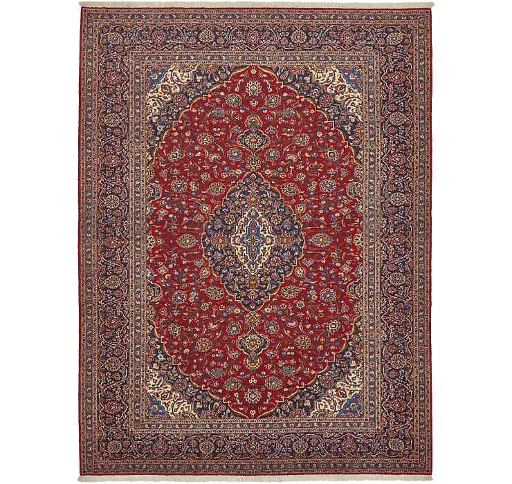 10' x 13' 4 Kashan Persian Rug
