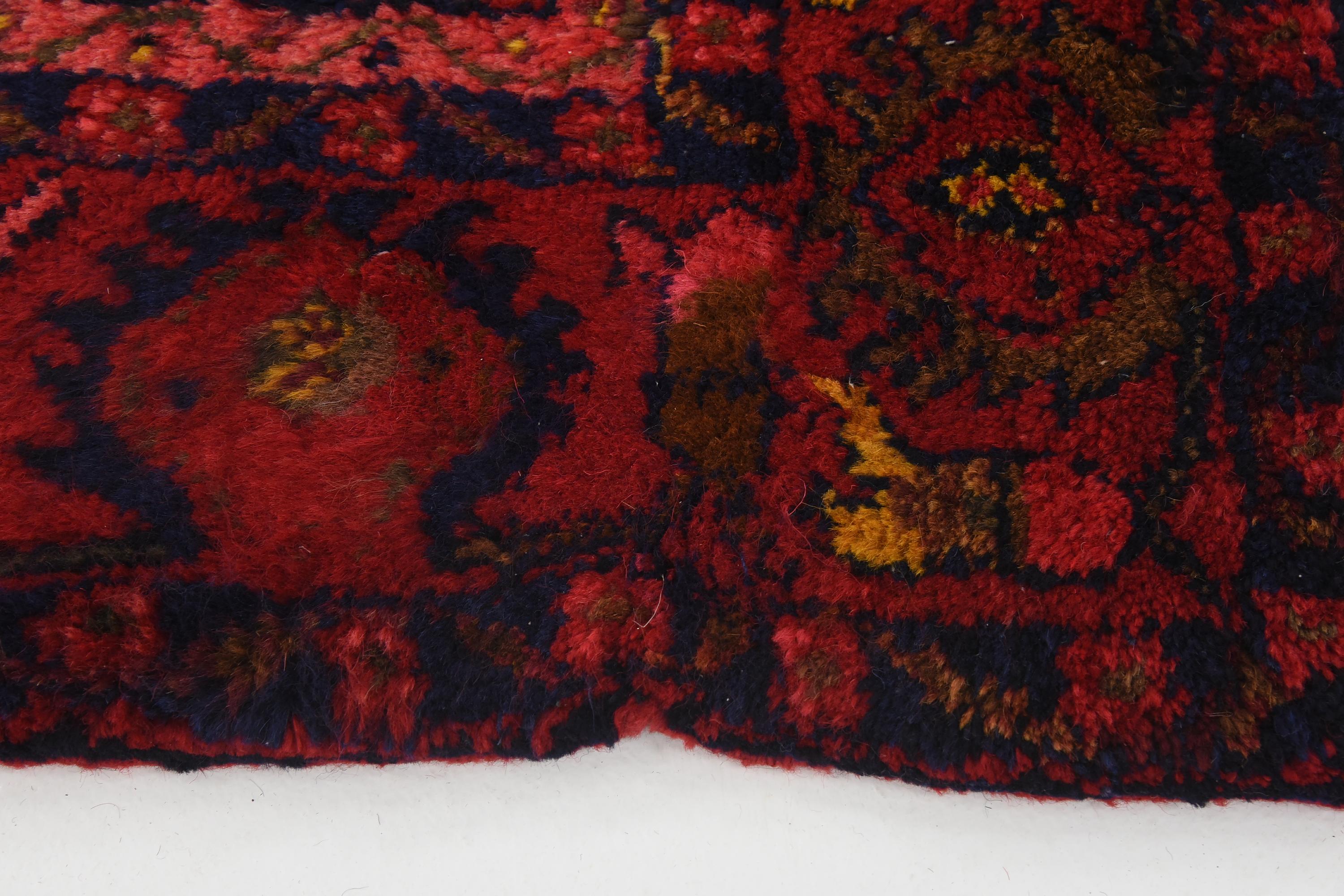 Navy Blue 4' 5 x 6' 8 Hamedan Persian Rug iRugs UK