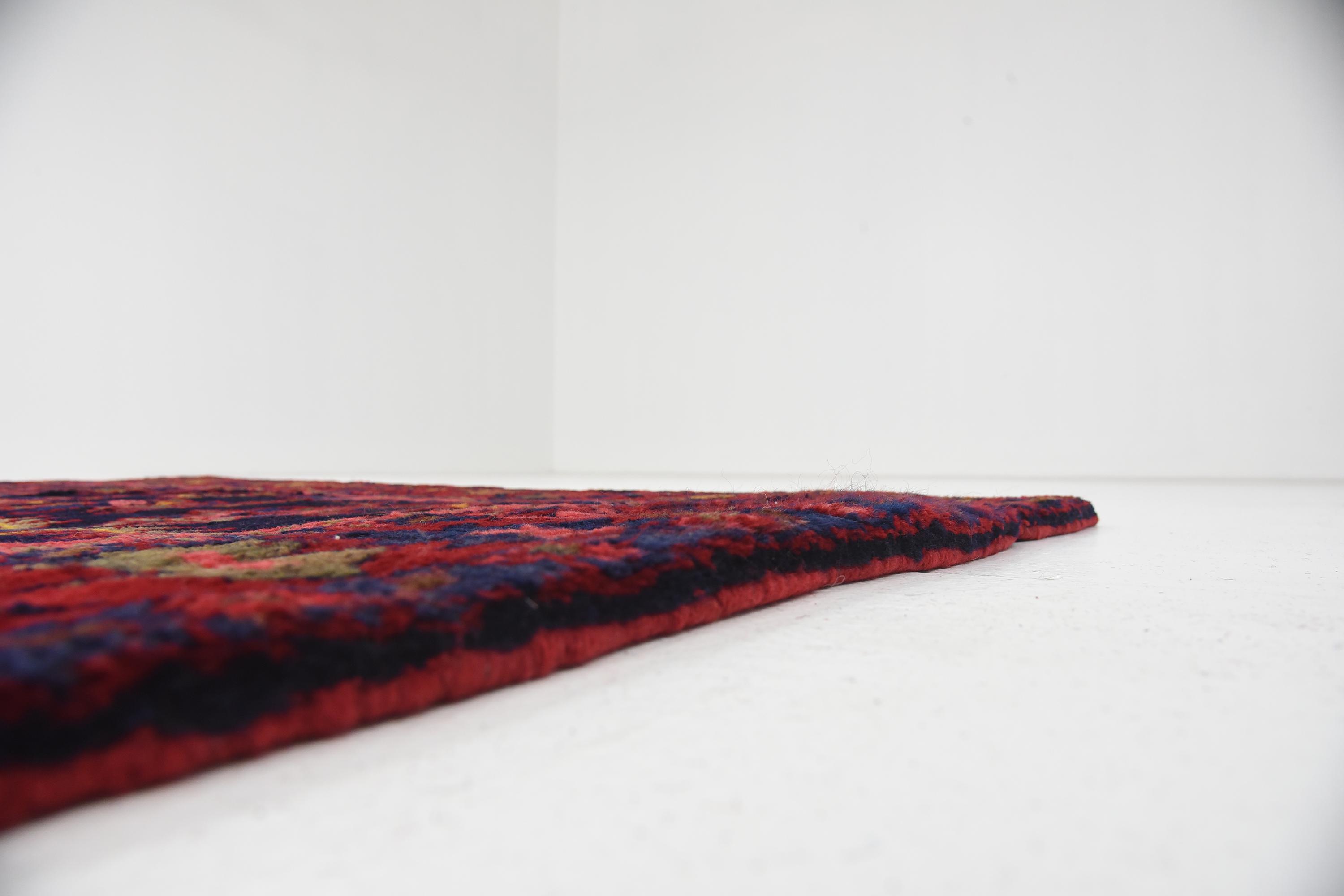 Navy Blue 4' 5 x 6' 8 Hamedan Persian Rug iRugs UK