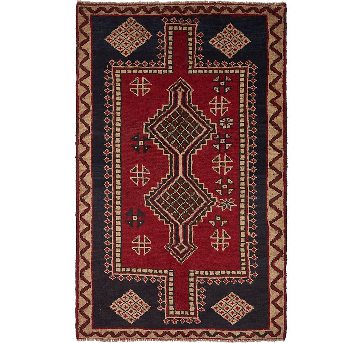 5' x 7' 10 Shiraz Persian Rug