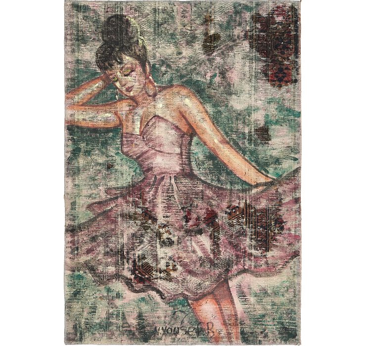3' 2 x 4' 7 Ultra Vintage Persian Rug