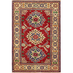Unique Loom 3' 4 x 5' Kazak Rug