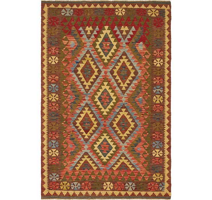 4' 2 x 6' 4 Kilim Maymana Rug