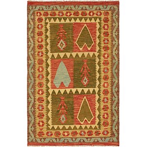3' 4 x 5' 3 Kilim Maymana Rug