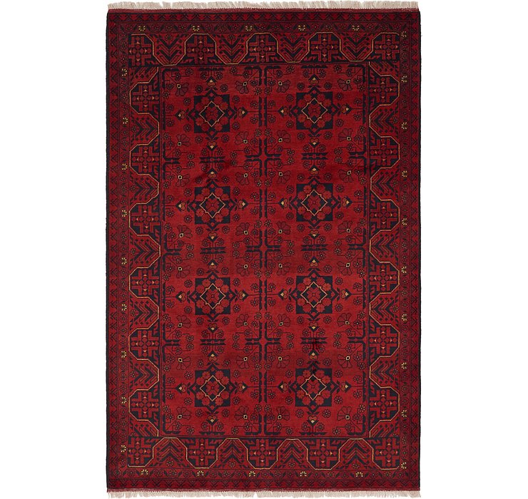 HandKnotted 4' 2 x 6' 6 Khal Mohammadi Oriental...