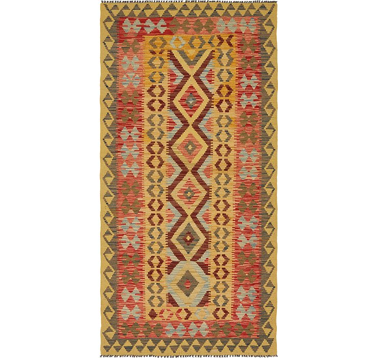 3' 3 x 6' 6 Kilim Maymana Runner Rug