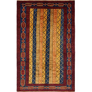 Unique Loom 4' x 6' 4 Modern Ziegler Oriental...