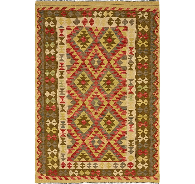 4' 9 x 6' 10 Kilim Maymana Rug