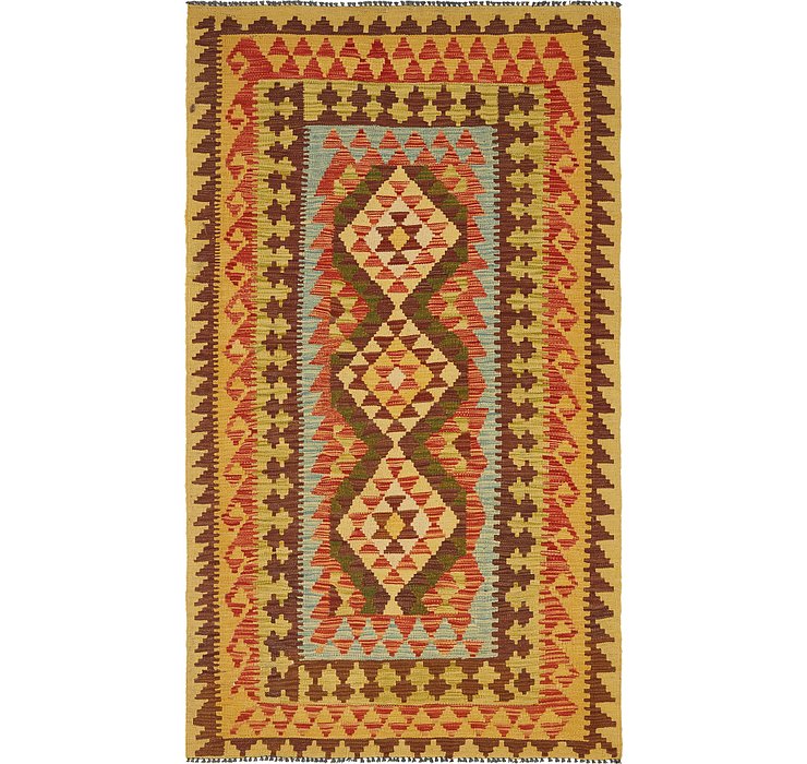 3' 9 x 6' 6 Kilim Maymana Rug