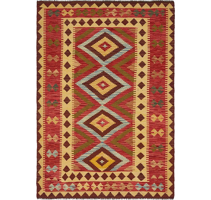 4' 8 x 6' 8 Kilim Maymana Rug