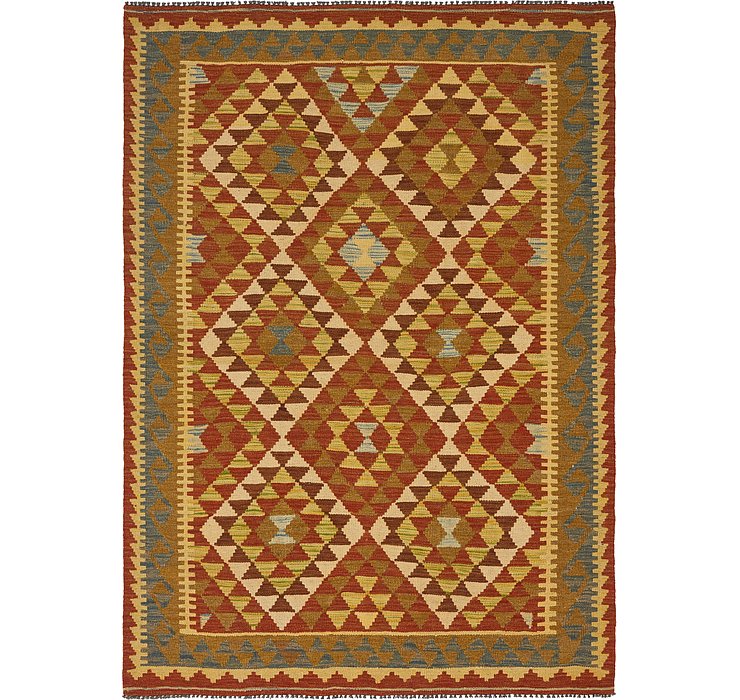 4' 8 x 6' 6 Kilim Maymana Rug