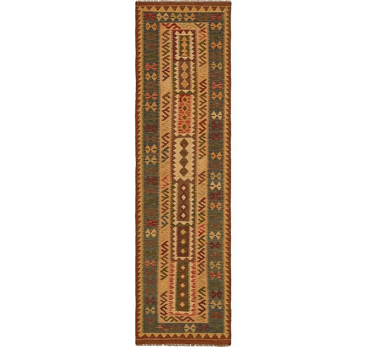2' 8 x 9' 8 Kilim Maymana Runner Rug