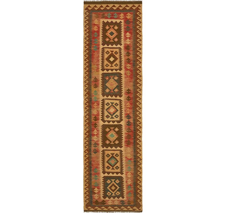 2' 8 x 9' 8 Kilim Maymana Runner Rug