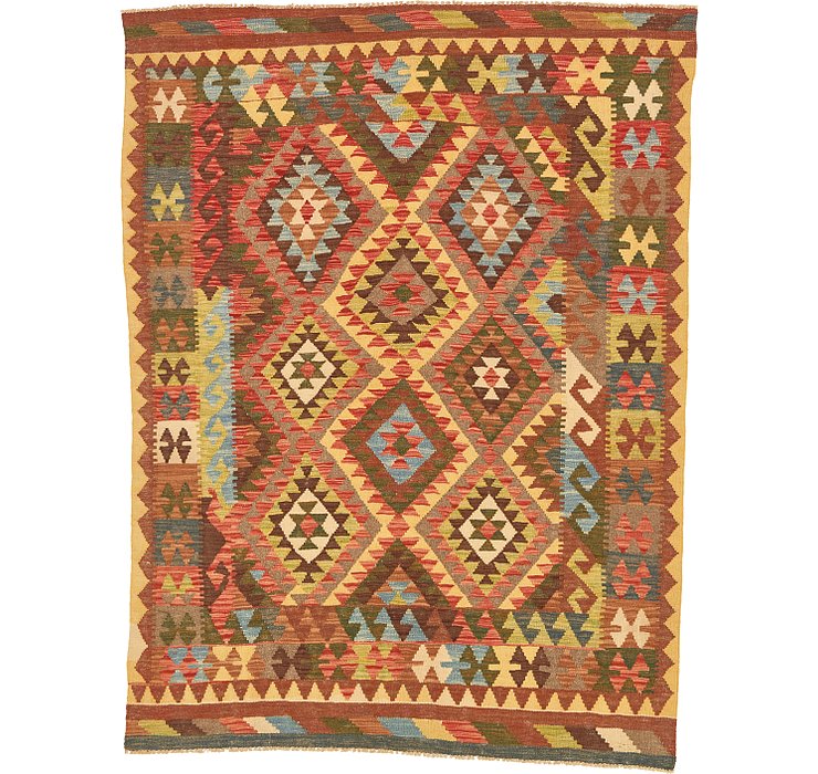 4' 11 x 6' 4 Kilim Maymana Rug