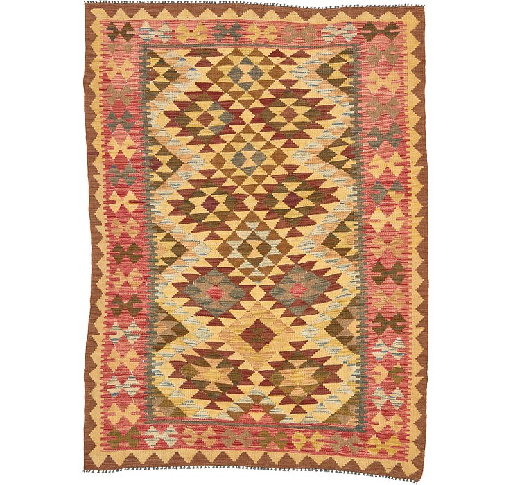4' 9 x 6' 7 Kilim Maymana Rug