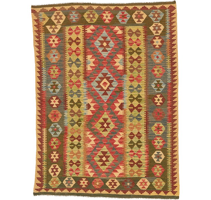 4' 9 x 6' 6 Kilim Maymana Rug