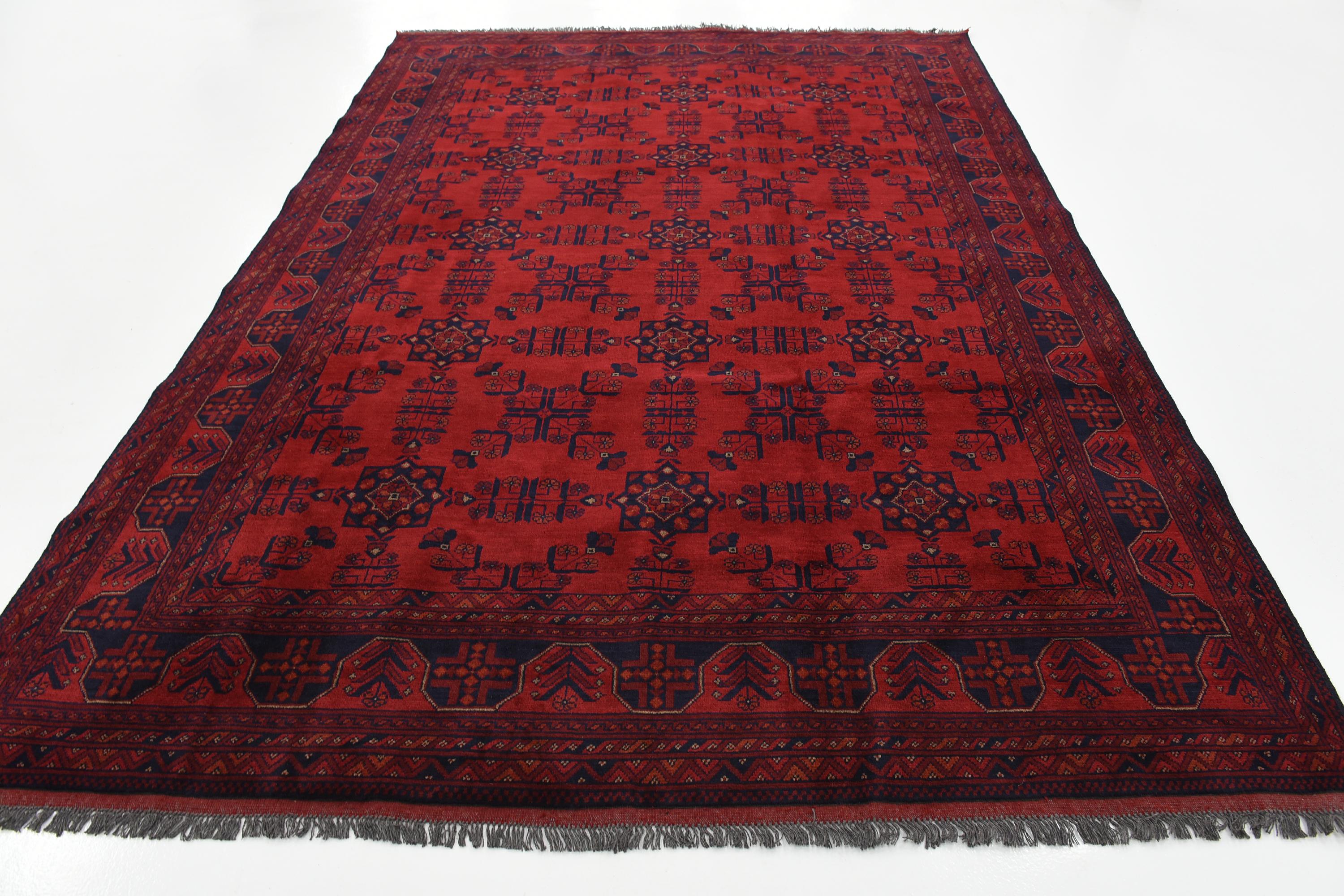 Red 6' 9 x 9' 7 Khal Mohammadi Oriental Rug iRugs UK