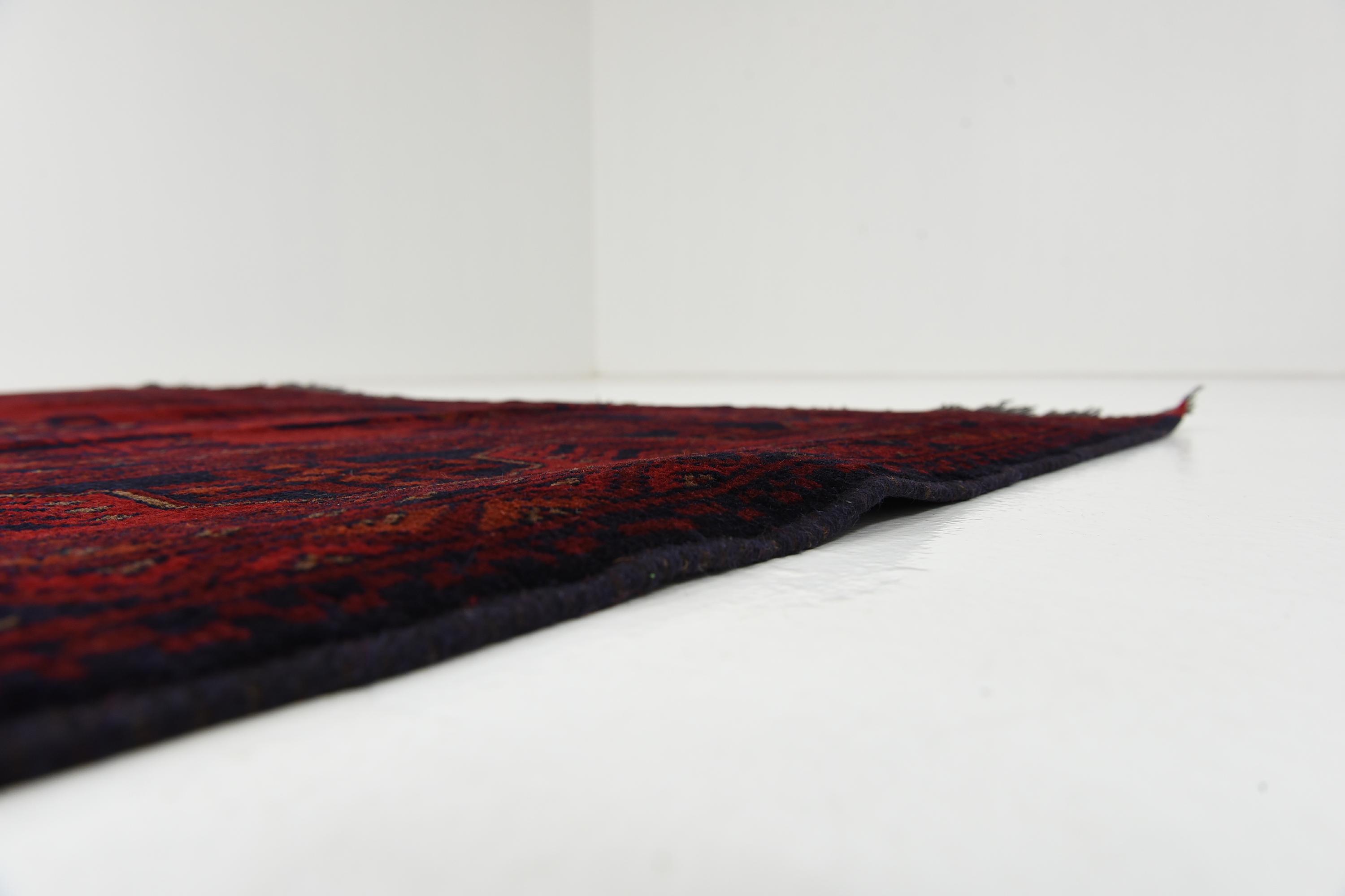 Red 6' 9 x 9' 7 Khal Mohammadi Oriental Rug iRugs UK