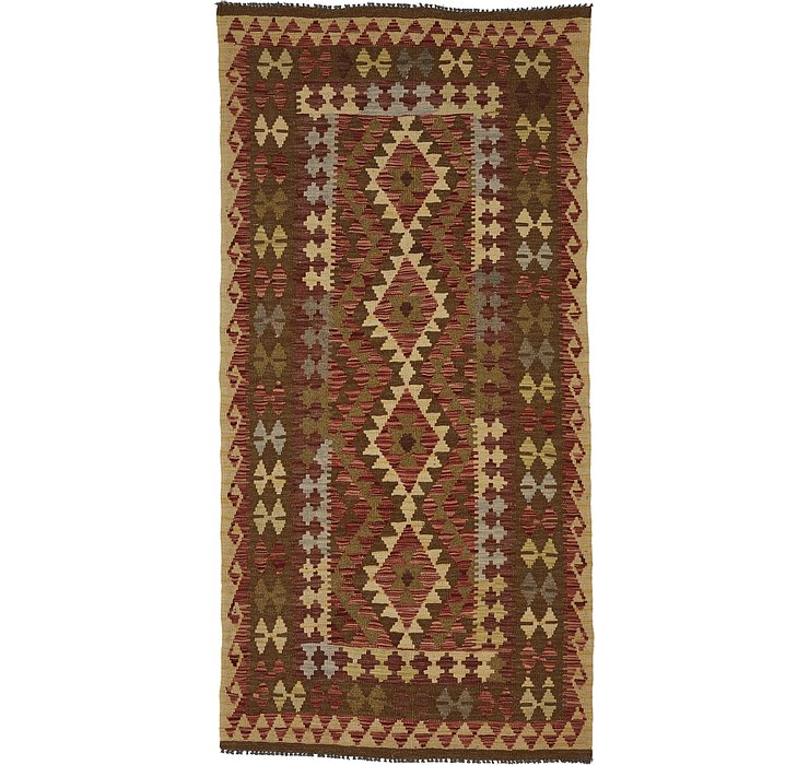3' 5 x 6' 10 Kilim Maymana Runner Rug