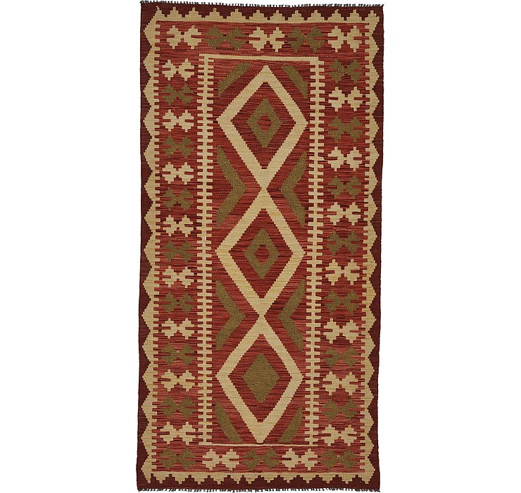 3' 4 x 6' 7 Kilim Maymana Runner Rug