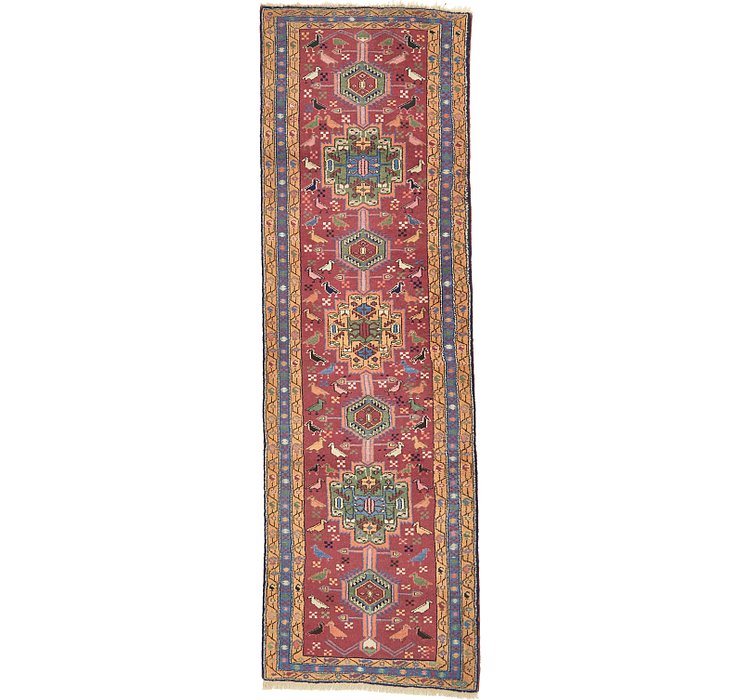 3' 4 x 10' 8 Ardabil Persian Runner ...