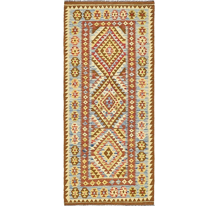 3' x 6' 9 Kilim Maymana Runner Rug