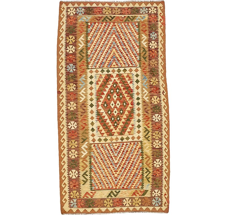 3' 6 x 6' 8 Kilim Maymana Rug