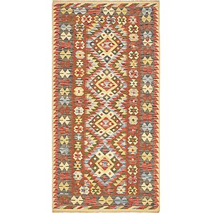 Unique Loom 3' 2 x 6' 3 Kilim Maymana Runner Rug