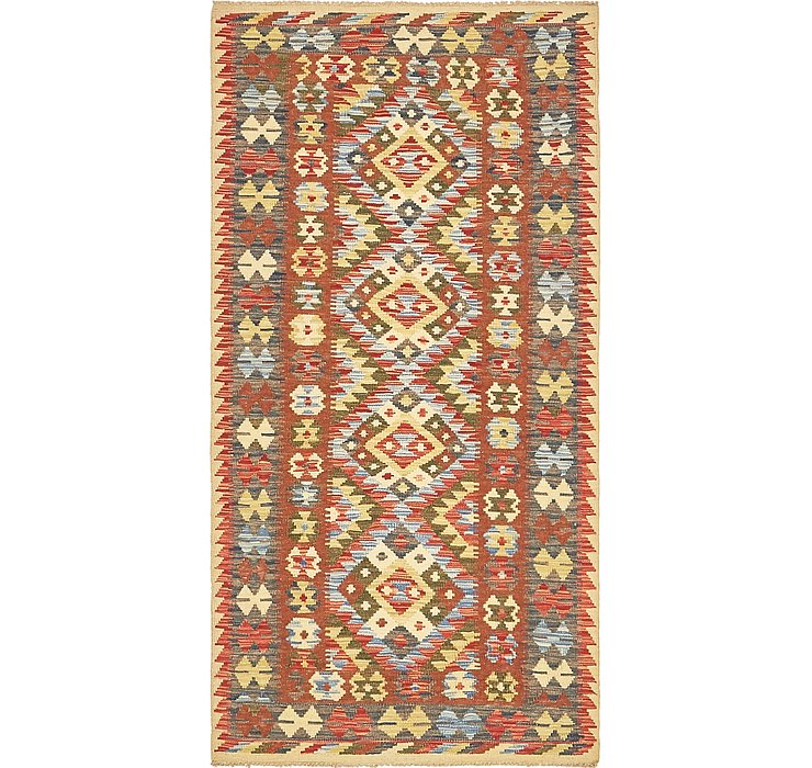 3' 2 x 6' 3 Kilim Maymana Runner Rug