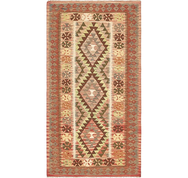 3' 5 x 6' 4 Kilim Maymana Runner Rug