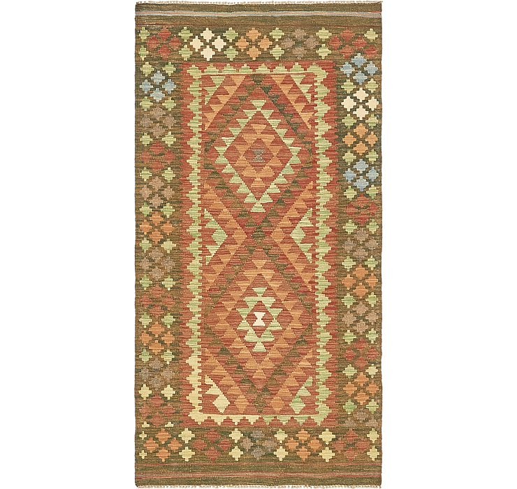 3' 2 x 6' 2 Kilim Maymana Runner Rug