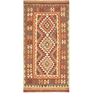 Unique Loom 3' 3 x 6' 9 Kilim Maymana Runner Rug