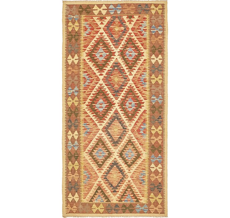 3' 1 x 6' 4 Kilim Maymana Runner Rug