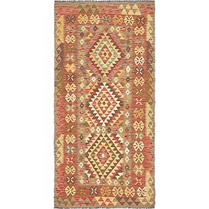 Unique Loom 3' 2 x 6' 7 Kilim Maymana Runner Rug